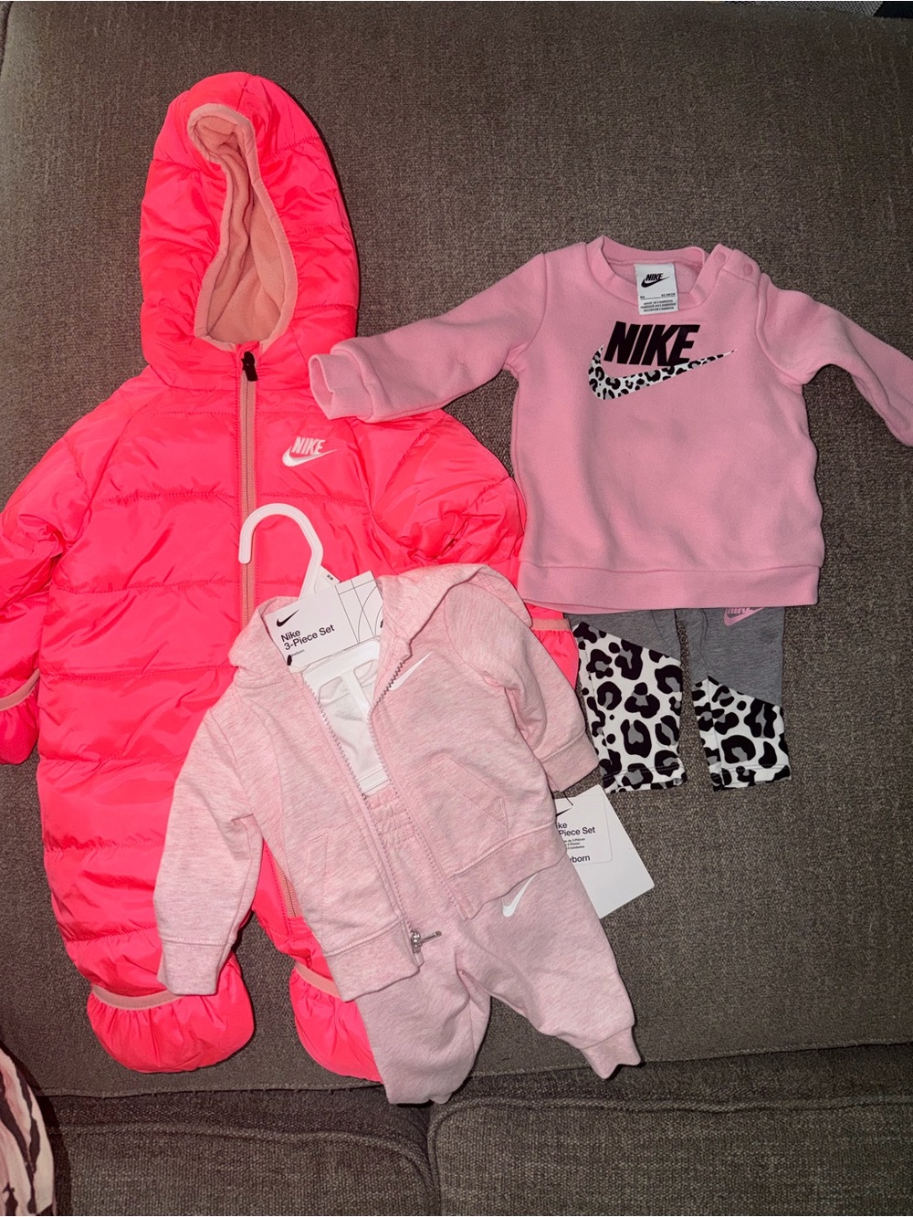 Nike Baby Girl Bundle NB & 6M | NWT/NWOT | 2 Sets + Winter Bunting Suit